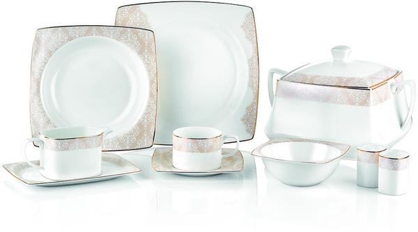 Taç Elegance Katre 85 Parça Yemek Takımı | 12 Kişilik | TAC-2018