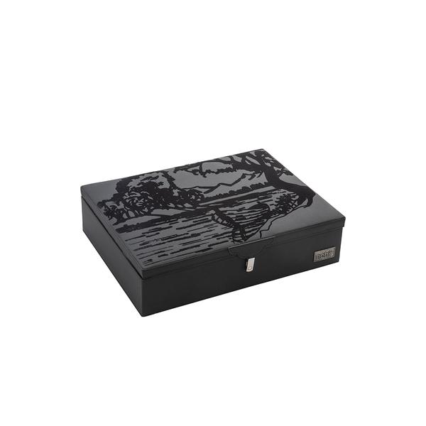 Londra Sade 89 Parça Deri Kutulu Çatal Kaşık Bıçak Takımı