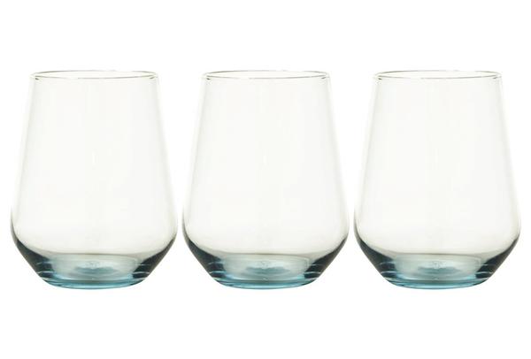 Paşabahçe Allegra 3 Parça Su Bardağı Seti | Mavi | 425ml | 41536-Blau