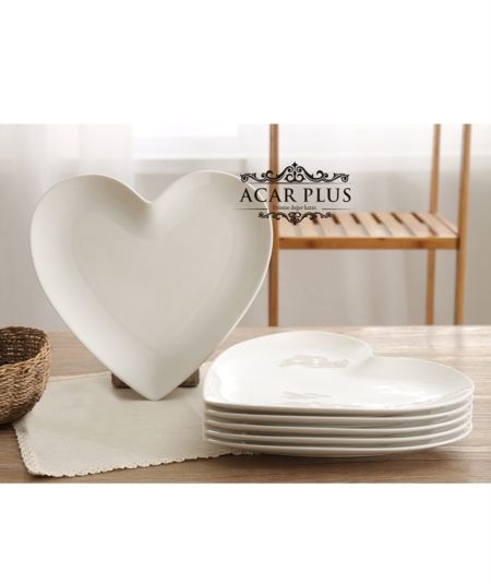 Acar | Herz Porzellanteller 26 cm