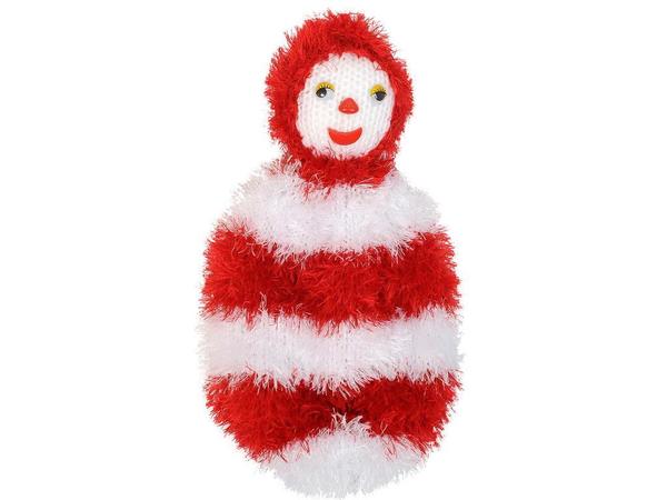 Sac tricoté fait main lisse rouge