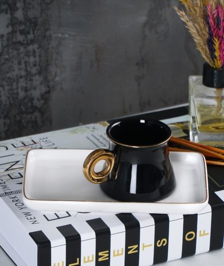 Porselen 6 Li Kahve Fincan Takimi 90 Ml