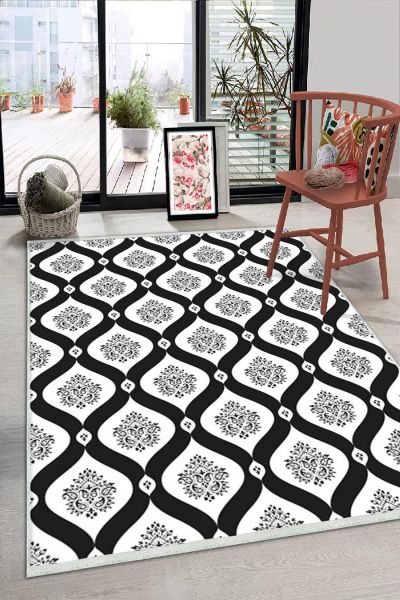 Birkilim Yıkanabilir Dekoratif Halı İpeksi Kaymaz Taban | MLN-IP-HS-188