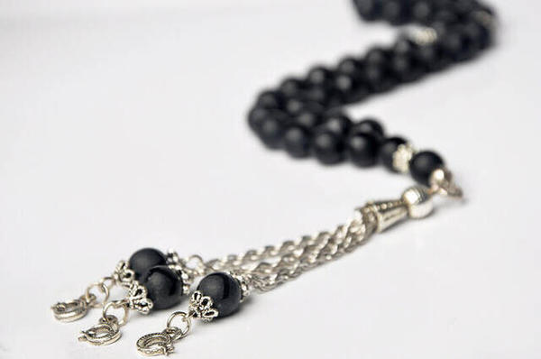 Chapelet Onyx Mat à Motif Mixte