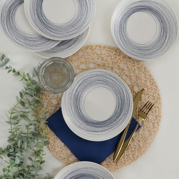 Assiette à Gâteau Ligne Ronde 20 Cm 6 Pièces - 18401 | céramique