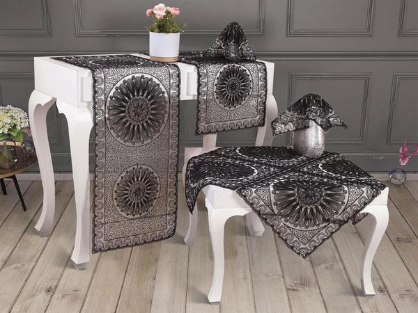 Sundew 5 Parça Salon Takımı Siyah