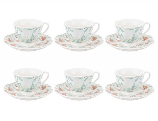 Tantitoni | 6lı Spring New Bone Kahve Fincan Takımı