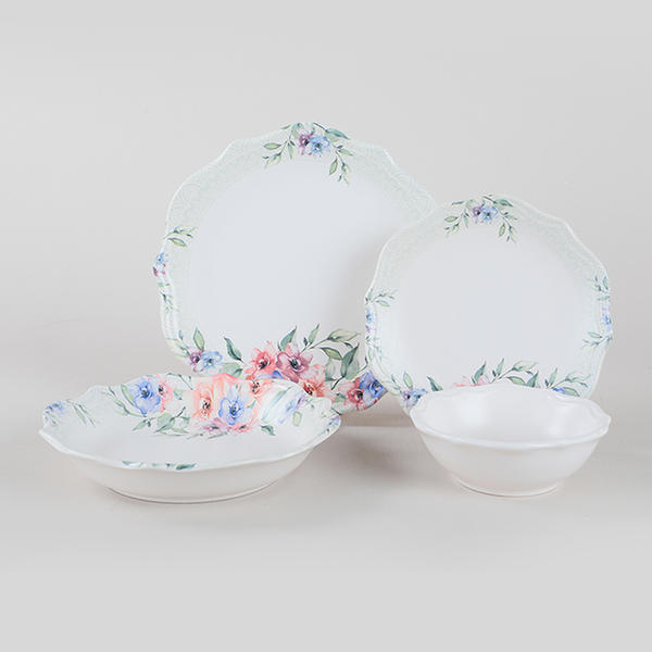 Keramika | Petunia 24 Parça 6 Kişilik Yemek Takımı