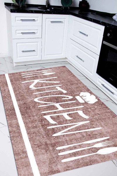 Birkilim Yıkanabilir İpeksi Kaymaz Taban Mutfak Halısı | MLN-IP-SD-304