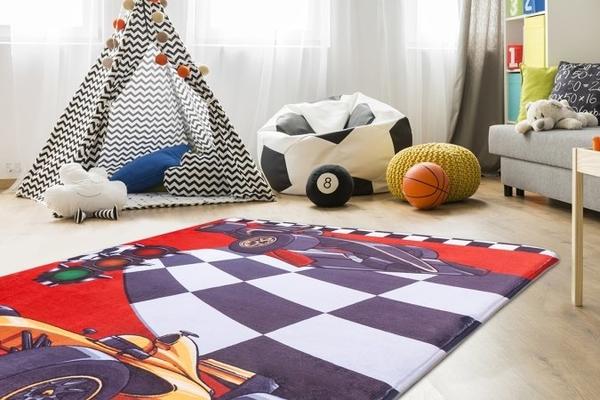 Obsession My Fable Collection Yıkanabilir Çocuk Halısı | Yarış Arabası | fai648race