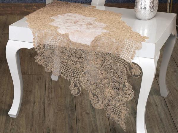 Azra Cordone Lux Ensemble de salon 5 pièces en velours Cappucino Cappucino