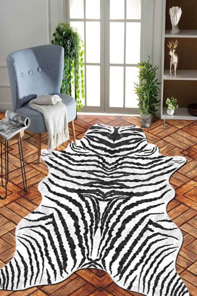 Birkilim Lazer Kesim Yıkanabilir İpeksi Kaymaz Taban Dekoratif Halı | MLN-IP-SD-104