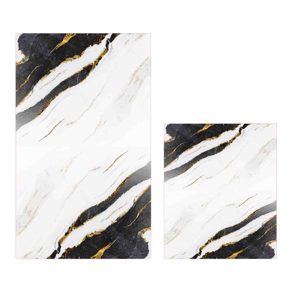 Soley Marble Djt. 2 Piece Bath Mat Set Closet Set 0531 01