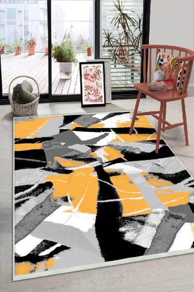 Birkilim Tapis Décoratif Lavable Soyeux Base Antidérapante | MLN-IP-HS-320