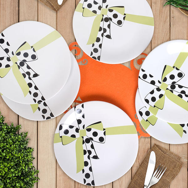 Assiette de service Arabella Green Aegean 26 Cm 6 Pièces | Keramika