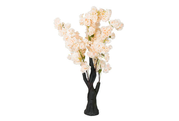 Dekorative Blume  Weiß  130x38 cm
