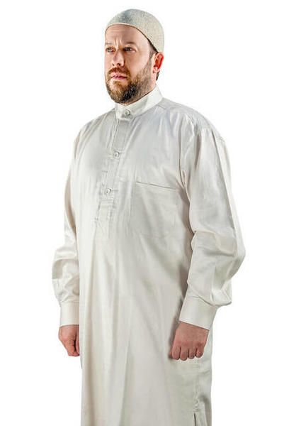 Umre ve Hac Kıyafeti Afgan Takımı - Alt ve Üst - Krem