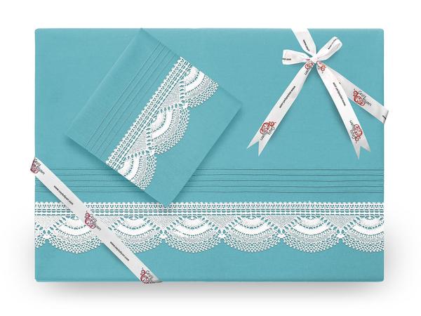 Kula Nervürlü İğne Oyalı Nevresim Takımı Petrol