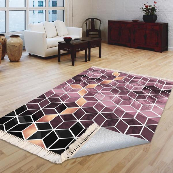 Milano Yıkanabilir Dekoratif Halı Kaymaz Taban | 8mm | MLN-DOT-HT716