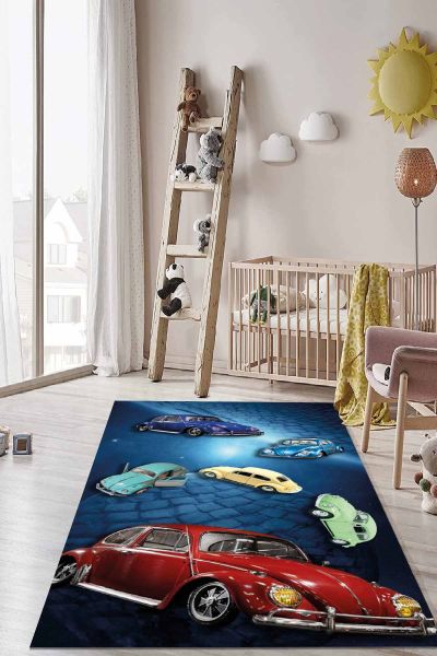 Birkilim Yıkanabilir İpeksi Kaymaz Taban Çocuk Odası Halısı | MLN-IP-HT-1561