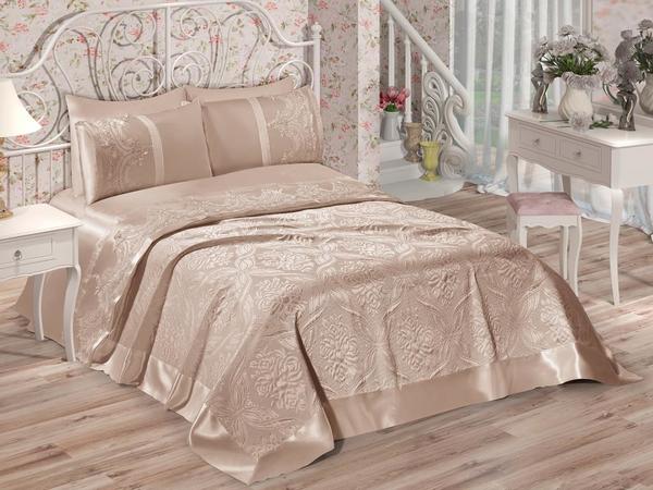 Ensemble français lacé Elif Double Pique Cappucino