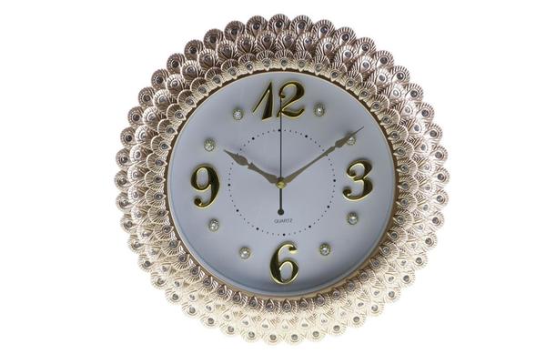 Almina Çiçek Desenli Yuvarlak Saat