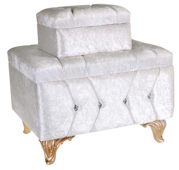 Suzy 2'li Çeyiz Sandığı - Krem