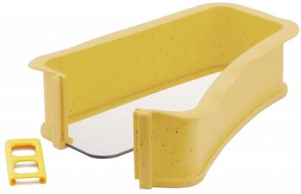 Taç Minori Kilitli Silikon Dikdörtgen Kek Kalıbı | Sarı | TAC-6528