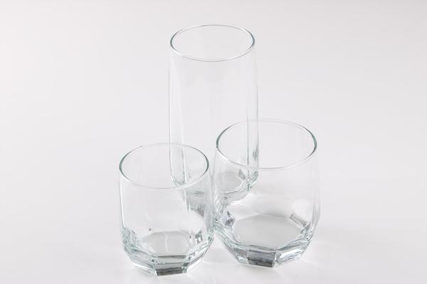 LAV Diamond 18 Parça Köşeli Su bardağı Seti | Yeşil