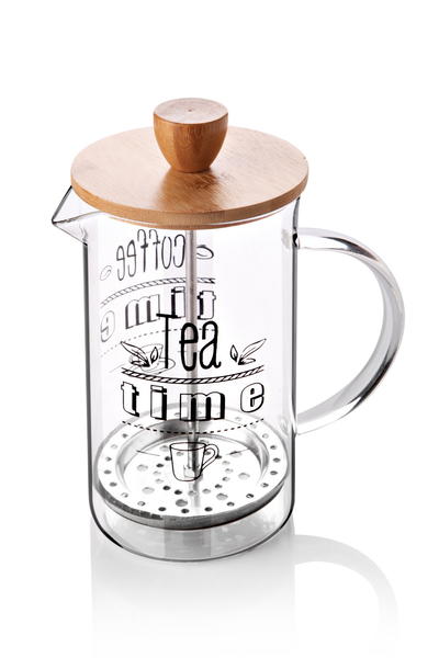 Lux 600ml Teapot with Bamboo Lid & FrenchPress