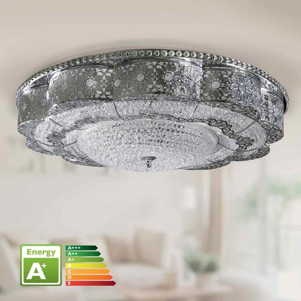 Bavary 58 cm Led Plafonyer Avize | Krom | BY2106-58O