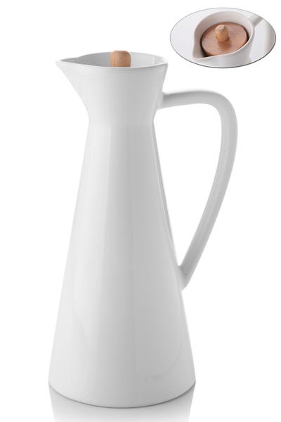 Queen's Kitchen | Seramik Ahşap Kapaklı İbrik Yağlık