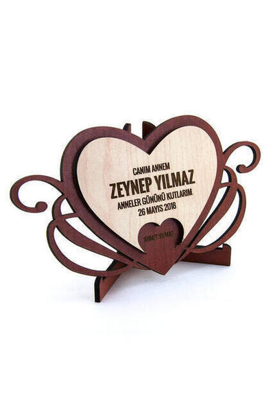 هدية الحج والعمرة مولود بمغناطيس سطح المكتب الخشبي المخصص