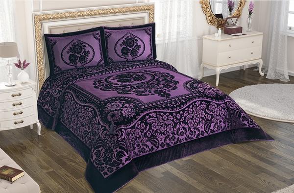 Belenay Çift Kişilik Yatak Örtüsü - Novella-A Mürdüm