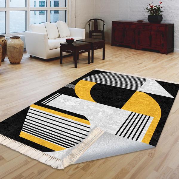 Milano Yıkanabilir Dekoratif Halı Kaymaz Taban | 8mm | MLN-DOT-HT914