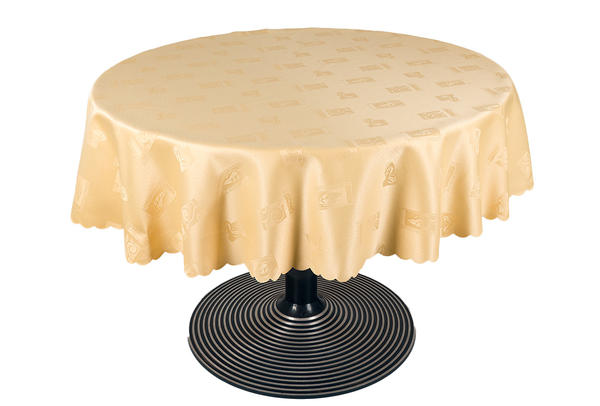 Bavary | Polyester Masa Örtüsü | Buğday | 150x150 | By-mouertue-10