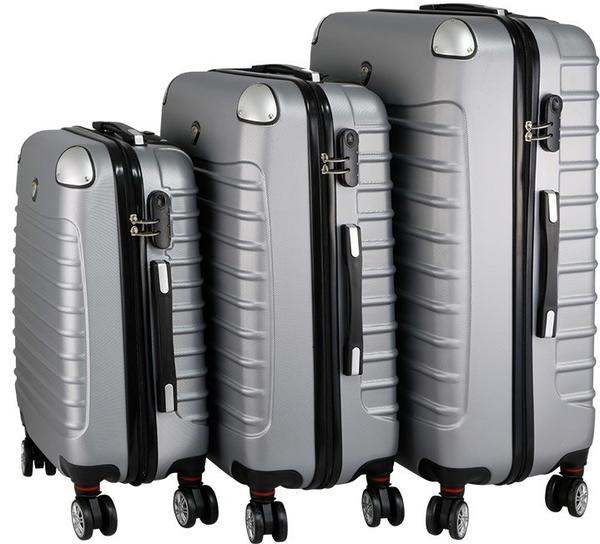 Hoffmanns ABS 3'lü Bavul Seti | Gümüş | 73437