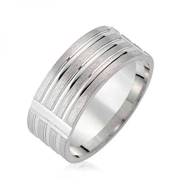 Gümüş Rodyumlu Alyans