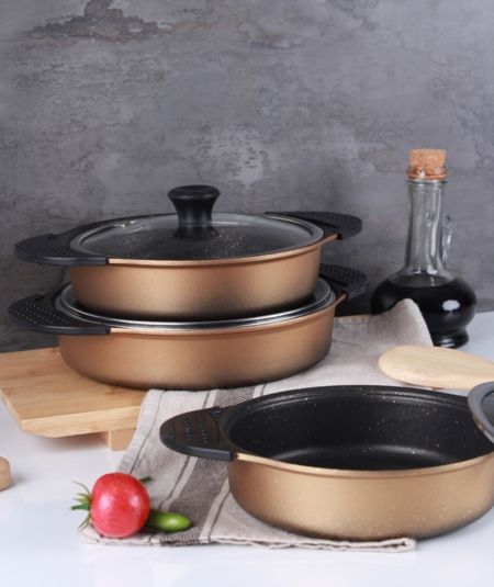 Acar Küche | Ahenk Goldguss Sahan Set 3-tlg.