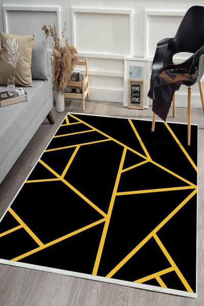 Birkilim Yıkanabilir Dekoratif Halı İpeksi Kaymaz Taban | MLN-IP-HS-519