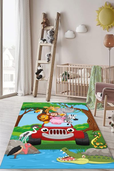 Birkilim Yıkanabilir Dekoratif Halı İpeksi Kaymaz Taban | MLN-IP-HP-697