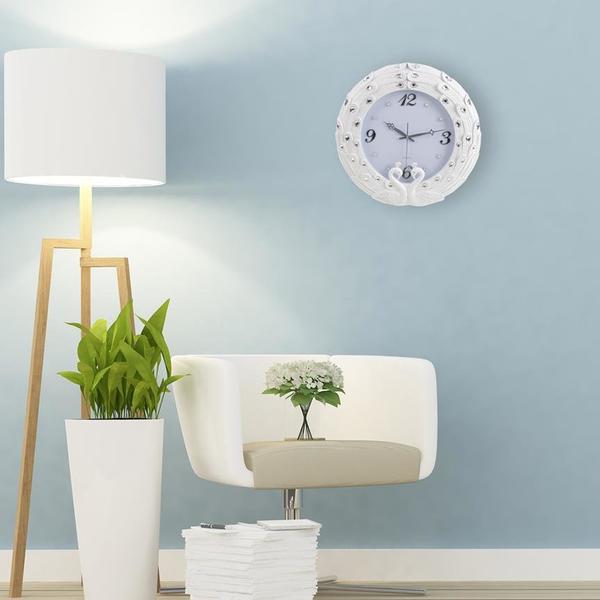 Çınar Kuğu Tasarım Duvar Saati | Beyaz & Açık Mavi | 4014100068