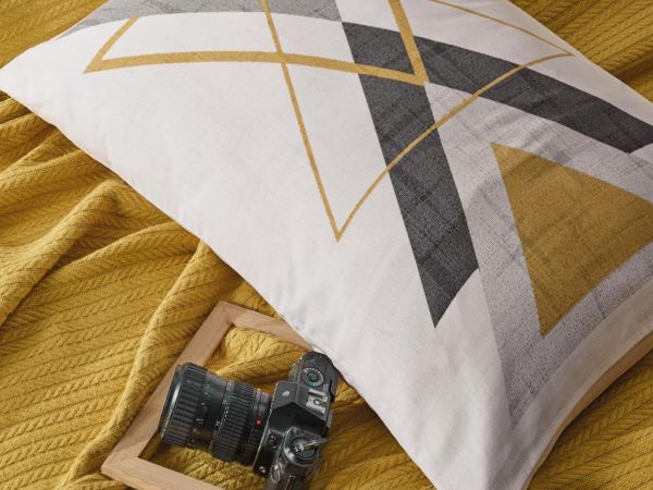 Cottonbox Bond Doppel-Piqué-Set Trigon Senf