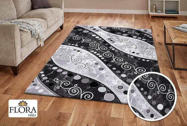 Flora Eleysa Collection Halı | Gri/Füme | F-1048A-Grey-Smoked