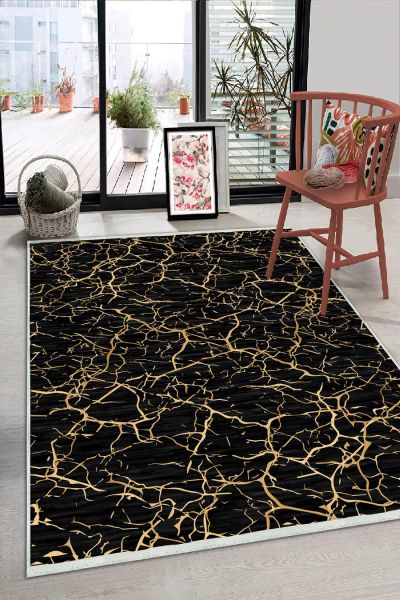 Birkilim Yıkanabilir Dekoratif Halı İpeksi Kaymaz Taban | MLN-IP-HS-297