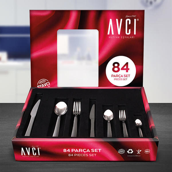 Istanbul 84 Parça Çatal Kaşık Bıçak Takımı