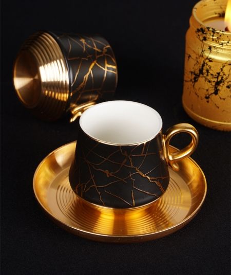 Porselen 6 Li Kahve Fincan Seti