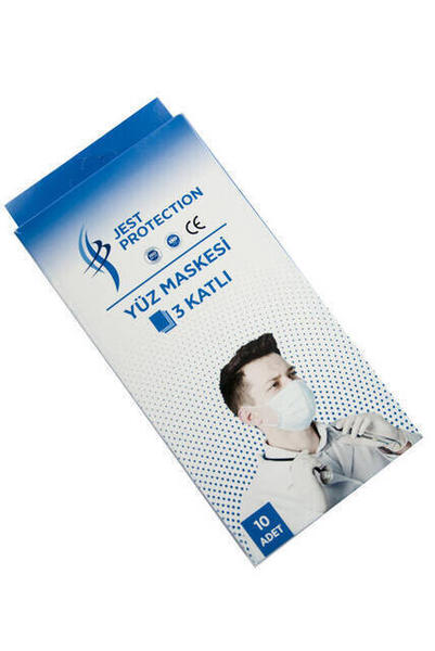 10 pièces masque médical de protection 3 couches