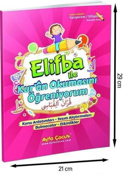 Yazıyorum Siliyorum Elif-ba Dini Eğitici Kitap - Kalem Hediyeli-1133
