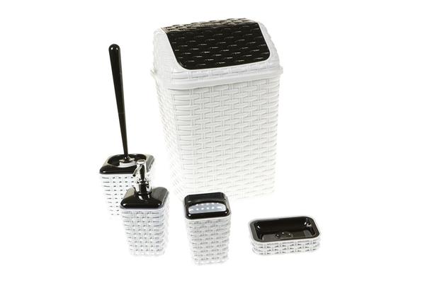 Violet Rattan Elegance Banyo Seti 5 Adet
